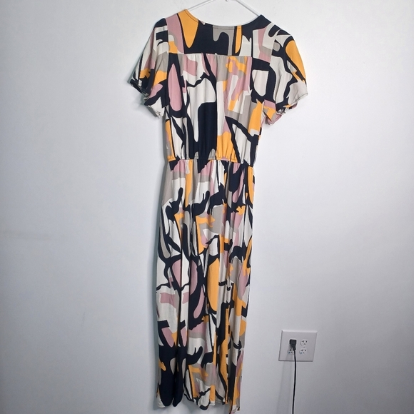 Lascana Abstract Print Maxi Day Dress Size 42 / 12 US Woman's - Picture 10 of 10